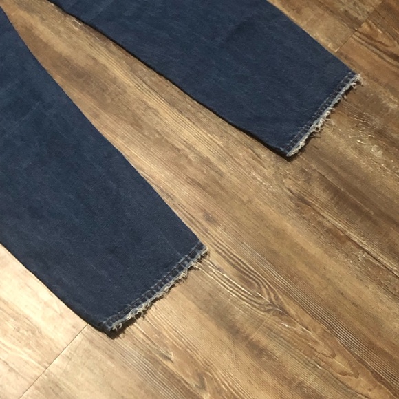 Madewell The Dad Jean Women's 27 Baggy Button Fly Straight High Rise Raw Hem - Picture 8 of 9